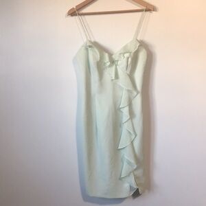 Nwot ALFRED ANGELO SEA MIST CHIFFON PROM PARTY BRIDESMAID BRUNCH DRESS 8